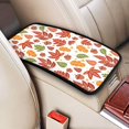 thumbnail image 2 of Bingfone Car Four-Season Universal Armrest Box Mat,Car Armrest Seat Cover Soft Leather Waterproof Armrest Cover Center Console Mat-Acorns And Autumn Leaves, 2 of 7