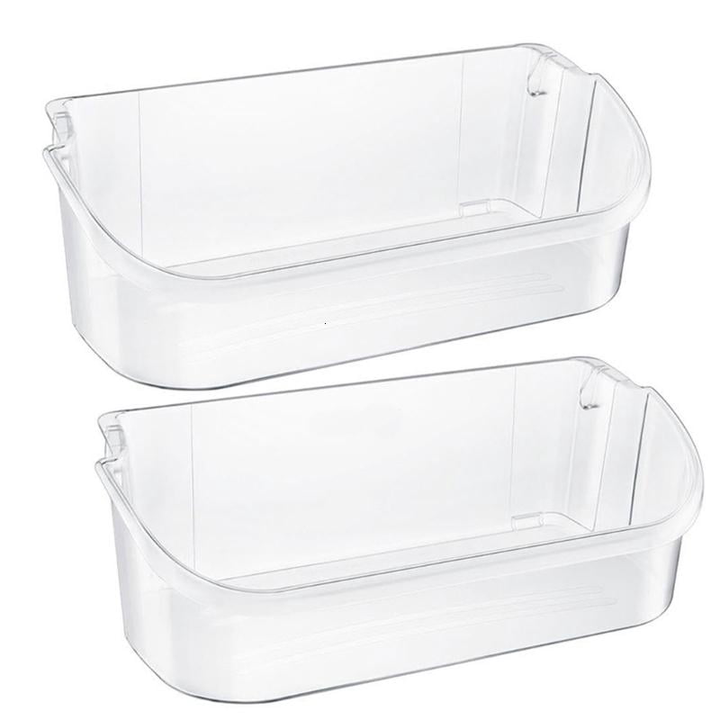CEORPER Pack of 2 Plastic Refrigerator Storage Container Large Capacity Simple Setup