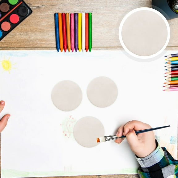 FRCOLOR White Smooth Stones for Rock Painting Crafts with Flat Surface 8pcs Ideal for DIY Projects and Kids Art Activities