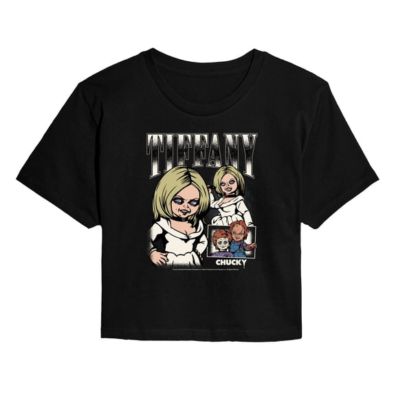 Chucky - Tiffany Doll - Juniors Cropped Graphic T-Shirt