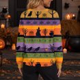 thumbnail image 6 of IYYVV Halloween Sweaters for Women 2026 Button Knit Cardigan Long Sleeve Ghost Graphic Cute Spooky Fall Winter Trendy Tops Light Purple XL, 6 of 6