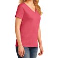 thumbnail image 4 of Mafoose Ladies Core Cotton V-Neck Tee Coral L, 4 of 5
