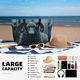 thumbnail image 5 of Disketp Moody Ram Portrait Bolsa de Playa de Gran Capacidad, Bolso Impermeable y a Prueba de Arena para Mujer, Ideal para Playa, Piscina y Natación, 5 of 7
