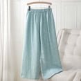 thumbnail image 2 of BUIGTTKLOP Pajamas Pants for Women Elastic High Waisted Lounge Pants Straight Wide Leg Sleep Pants, 2 of 6