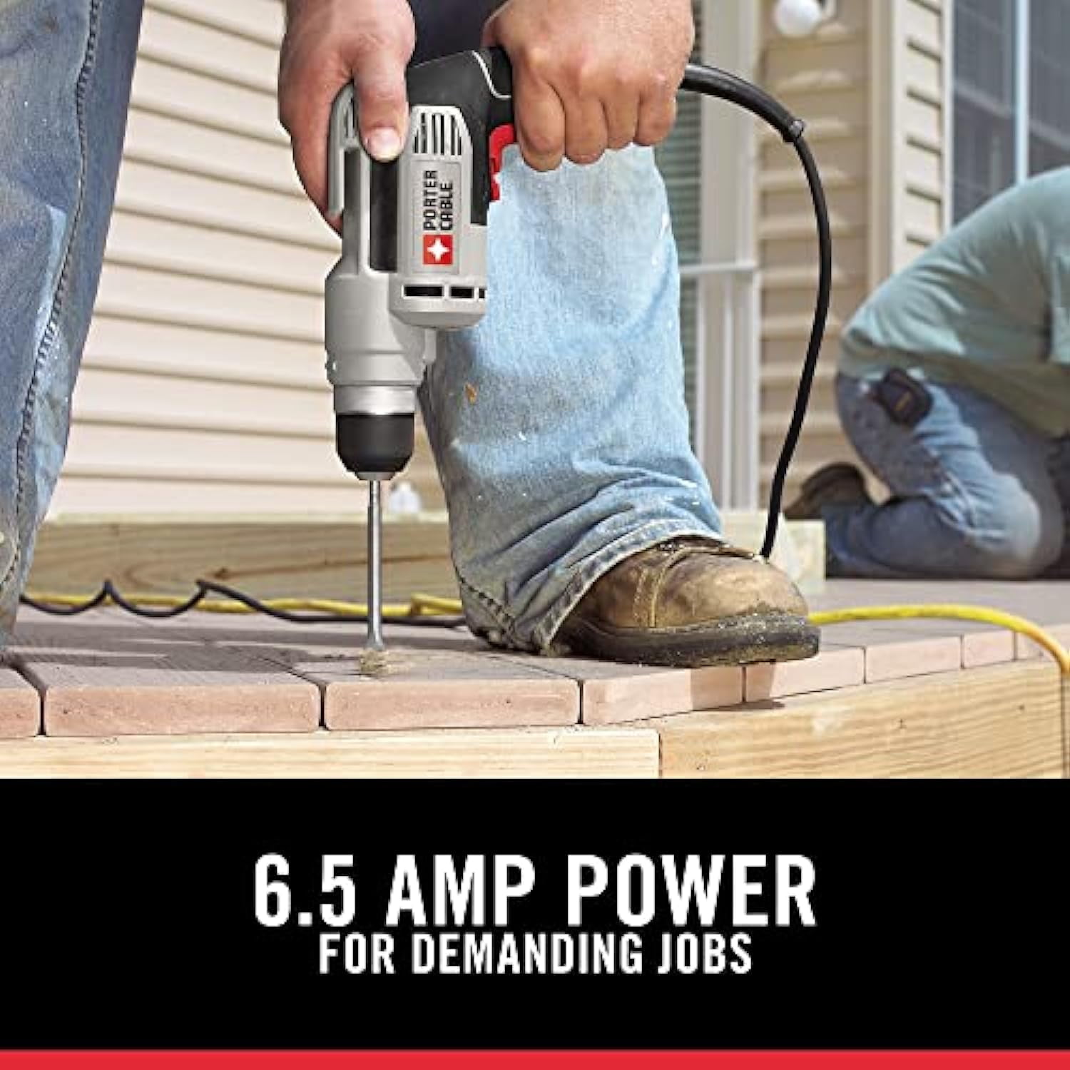 PORTER-CABLE Corded Drill, Variable Speed, 6-Amp, 3/8-Inch (PC600D)