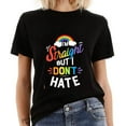 thumbnail image 2 of Human Rights Supporter Shirt I'm Straight But I Don't Hate T-Shirt Accepting Your Identity Unisex for Ally LGBTQ Social, 2 of 5