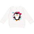 thumbnail image 2 of Inktastic Penguin Girl Snowflakes Toddler Sweatshirt, 2 of 4