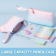 thumbnail image 7 of Gradient Backpack for Girls, 3 PCS Waterproof Kids Backpack with Lunch Box & Pencil Case, Pink Blue, 7 of 7