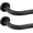 Matte Black, variant on Wrap Around Curtain Rods 2 Pack for 48 to 84 Inches Windows, 1" Heavy Duty Room Darkening Drapery Rod with Sturdy Aluminum Base, Wall Mounted Ceiling Mounted Curved Curtains Rod, Matte Black