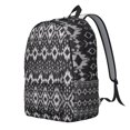 thumbnail image 2 of Bohemian Design Backpack Unisex, Spacious Boho Bookbag with Front Zipper Pocket, Durable Daypack for College, High School, Work, Travel, Vacation, Excellent Gift, 2 of 5
