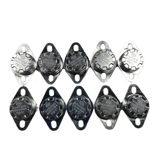 10pcs Ksd302 Ceramic Thermostat 16a 250v Temperature Control Switch 40 Degree -150 Degree Thermostat