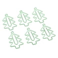 thumbnail image 1 of KLKCMS 6 Pieces Christmas Trees Shape Paper Clips Paper Clips Staples File Dispenser,, 1 of 7