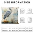 thumbnail image 5 of Fenyluxe Throw Pillow Covers Watercolor Great Blue Heron Throw Pillow Covers Heron Bird Wildlife Couch Pillows for Living Room Zippered for Couch Car Sofa, 5 of 5
