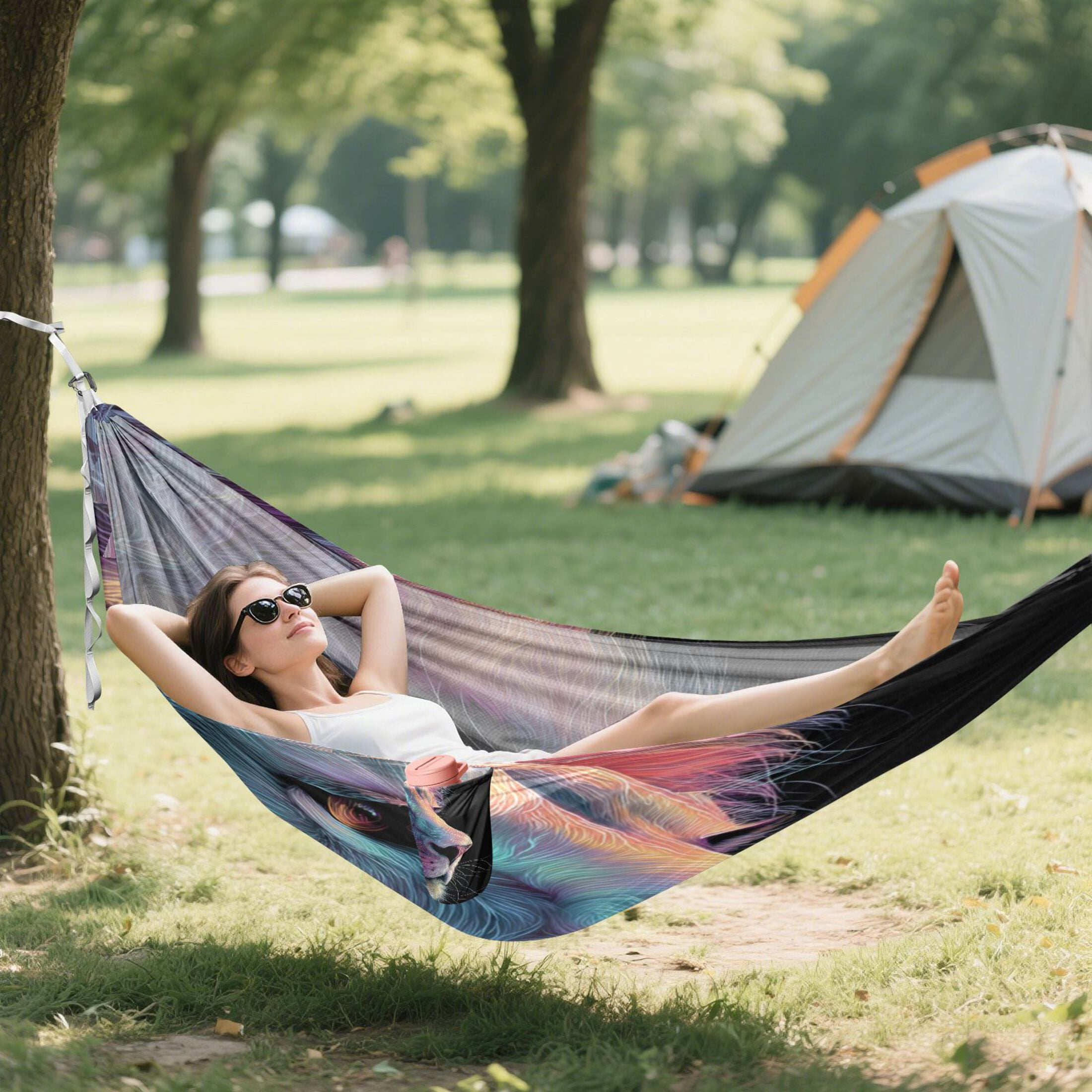 Hanging Hammock Portable Travel Camping For Outdooor Beach Camping Hiking The Face