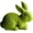 Lying, variant on Easter Bunny Decor, Moss Bunny Figurine Flocked Rabbit Decor for Garden Home Office Party Desk Table Top