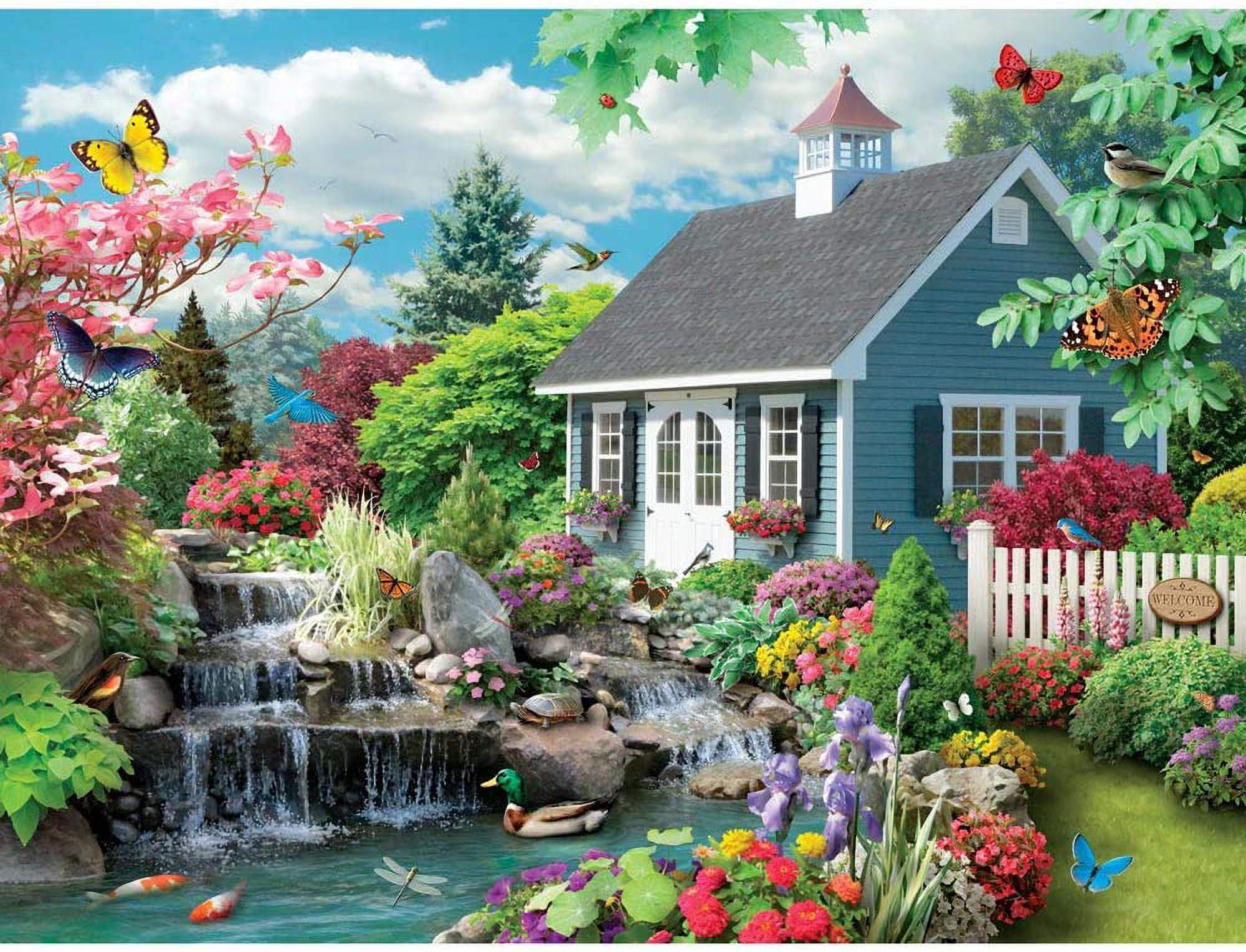 Bits and Pieces Jigsaw Puzzles 4-in-1 Set 1000 Piece Scenic Beauty Spring Landscape by Alan Giana