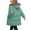 Green, variant on Kukoosong Girls Long Hooded Puffer Coat, Sherpa Hood Full‑Zip Quilted Mid‑Length Padded Jacket with Pockets, Fall Winter Windproof Warm Outerwear for School Outdoor Snow and Daily Wear