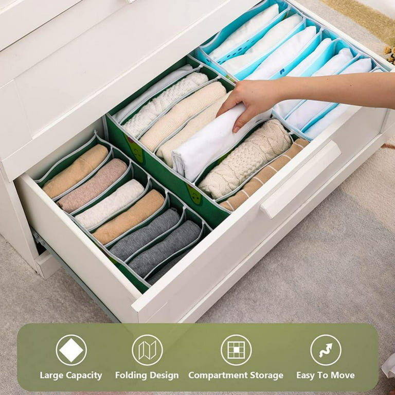 1pc Foldable Multi-compartment Storage Box For Bra And Underwear