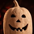 thumbnail image 5 of Holloyiver Handmade Terracotta Pumpkin Jack O' Lantern, Halloween Fall Terracotta Pumpkin Lantern Ornament, Autumn Farmhouse Table Festival Decoration for Home Porch Mantel Room Decor, 5 of 7