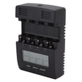 thumbnail image 3 of Analizador de cargador de batería de 4 ranuras con pantalla LCD para baterías recargables AA, AAA NiMH y NiCd, entrada de CA de 100-240 V, enchufe estadounidense, 3 of 8