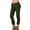 Olive green, variant on Cargo Pants, Womens Trousers Ladies' Solid Color Overalls Paneled Pocket Zip Casual Pants, Slacks Pantalones De Mujer, Olive green