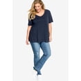 thumbnail image 3 of Ellos Women's V-Neck A-Line Tunic Tunic, 3 of 3