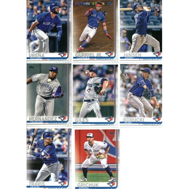 Topps 2019 Topps Series 1 Baseball Toronto Blue Jays Team Set of 12 Cards