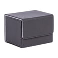 thumbnail image 2 of Yinanstore PU Leather Card Deck Case Card Game Storage Box Collection Organizer Playing Card Holder for Cards Sport Card Gaming Cards , Black F, 2 of 6