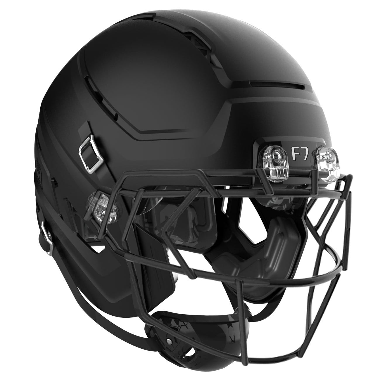 Schutt F7 Air Adult Football Helmet (M, Matte Black)