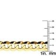 thumbnail image 2 of Dimaya Fine Jewelry 14K Yellow Gold 8.2-mm Wide Regular Concave Cuban Chain Bracelet, 2 of 3