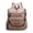 Taupe, variant on PU leather backpack for women casual retro leather hiking large capacity travel bag shoulder bag