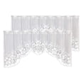 thumbnail image 1 of Cortinas con cenefa WUBODTI, vintage, blancas, transparentes, 160 x 60 cm, 2, 1 of 7