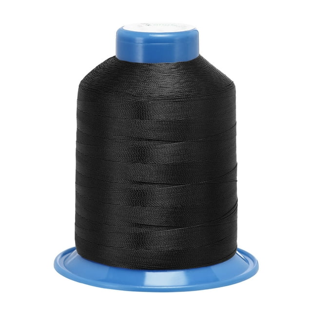 Unique Bargains Fil de Polyester Collé Noir Foncé, 1968 Verges