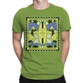 thumbnail image 2 of Tropical Surf Design: Palm and Waves Men's T-shirt Green, 2 of 3