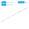 thumbnail image 2 of Uxcell 20Pcs FFC Flexible Flat Cable, 18 Pins 0.5 mm Pitch 300mm FPC FFC Flexible Ribbon Cable for LCD TV Car Audio DVD Player Laptop (A Type), 2 of 6