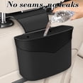 thumbnail image 5 of Darzheoy Car Trash Can, Leather Foldable Vehicle Seat Hanging Dustbin Container, Multi-Function Automotive Interior Garbage Storage Organizer Holder Bag Accessories, 5 of 6