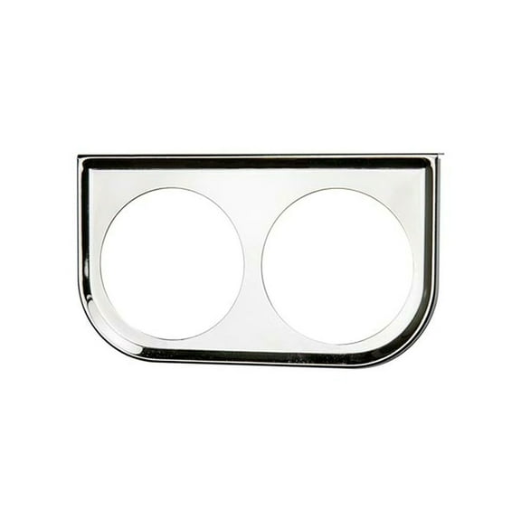 GlowShift | Universal Dual Gauge Chrome Under Dashboard Mounting Bracket Pod for Cars and Trucks