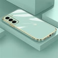thumbnail image 3 of Luxury Plating Square Phone Case For Samsung S22 Ultra S23 S21 Plus s21 FE Case Cover For Galaxy S 21 S22 S20 FE Silicone Case, 3 of 5