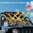 thumbnail image 4 of Jeiento Funny Shepherds Windshield Sun Shade,American Flag Car Sun Shade for Rubicon Sahara TJ JK JKU 2 Door & 4 Door, UV Rays Blocker Sun Visor Shade Keep Vehicle Cool, 4 of 6