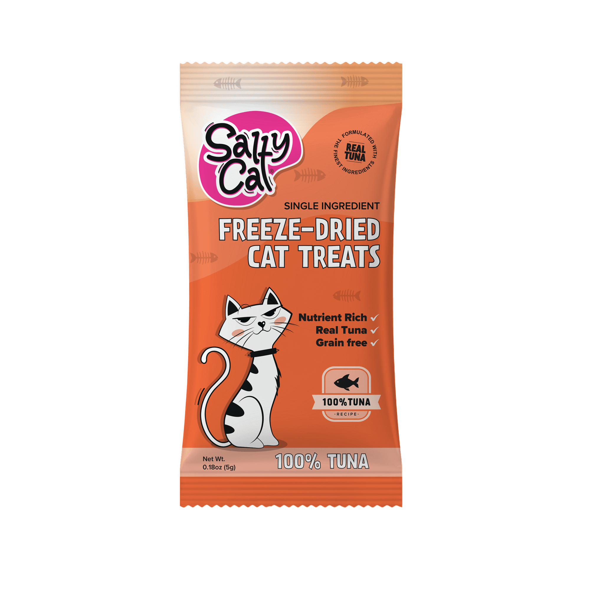 Salty Cat Freeze-Dried Tuna Cat Treats in 5 g bag
