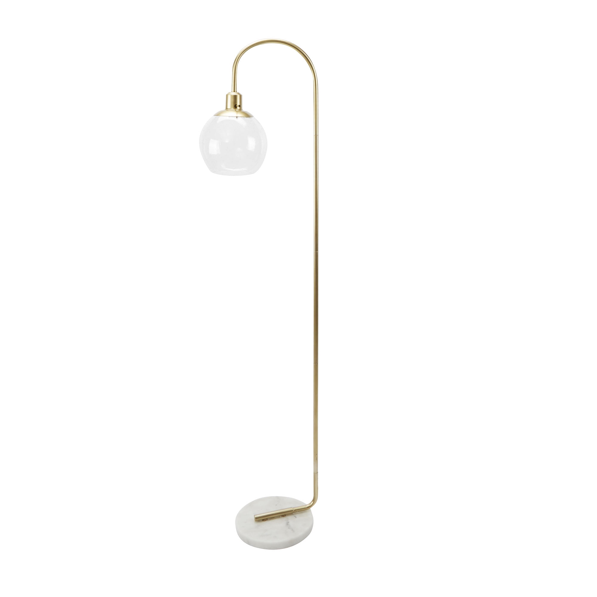 Better Home & Gardens Metal Floor Lamp, Brushed Brass