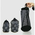 thumbnail image 2 of Yesfashion Sports Mesh Net Bag Black Nylon golf bags Golf Tennis 16/32/56 Ball Carrying Drawstring Pouch Storage bag (not include balls), 2 of 7