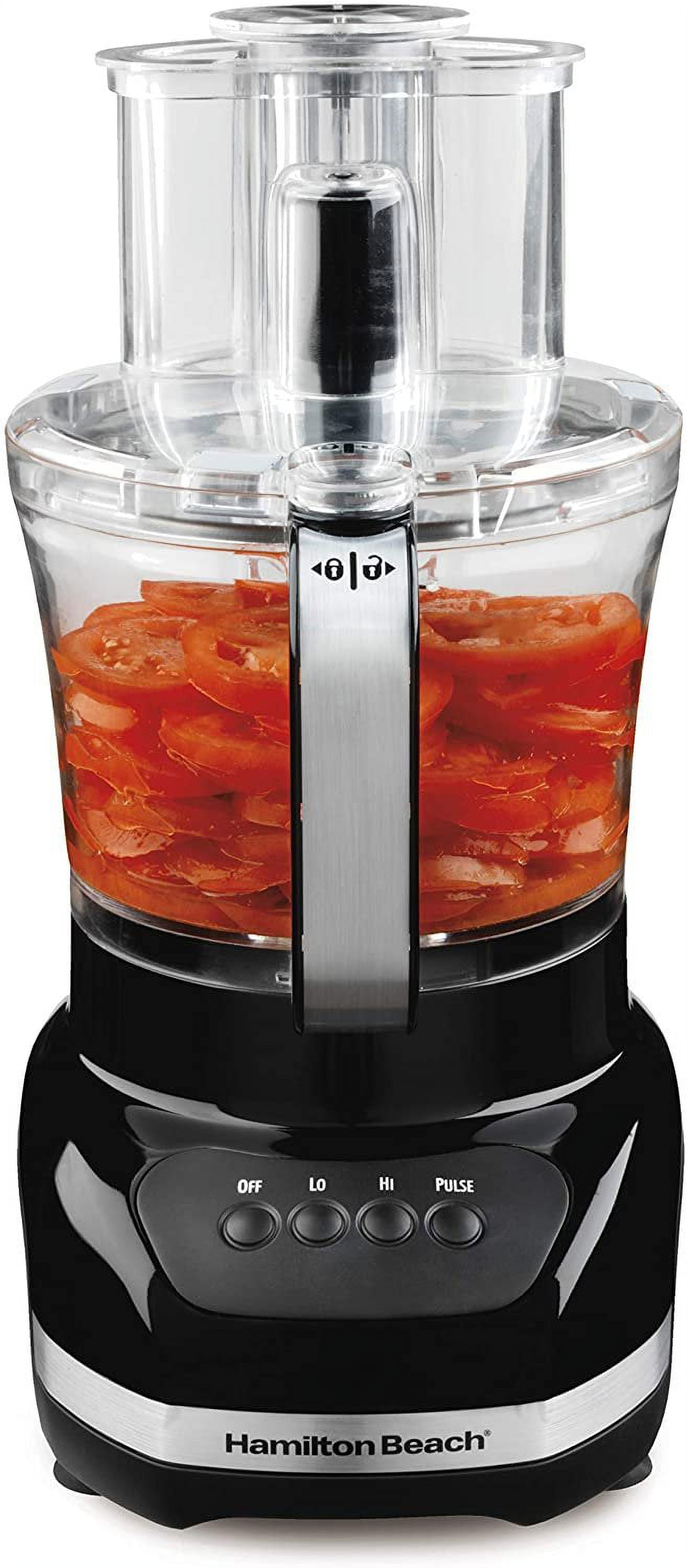 Hamilton Beach 12-Cup Big Mouth® Duo Plus Food Processor with 2 Bowls,  Touch Pad Controls - 70580