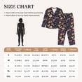 thumbnail image 4 of Picia Flower Pattern Women’s Long-Sleeve Sleepwear Set - Soft 2-Piece Loungewear with Pockets, Comfy PJs for Relaxing Nights-XX-Large, 4 of 7