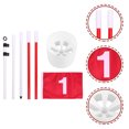 thumbnail image 2 of GOOHOCHY 1 juego de asta de bandera portátil resistente para practicar golf, para jugar, 2 of 8