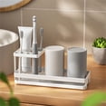 thumbnail image 5 of lanema Small Toothbrush Toothpaste Holder, Drain Tray for Bathroom Organization, 5 of 19