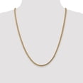 thumbnail image 2 of Real 14kt Yellow Gold 3mm Semi-Solid Franco Chain; 24 inch; Lobster (Fancy) Clasp; for Adults and Teens; for Women and Men, 2 of 5
