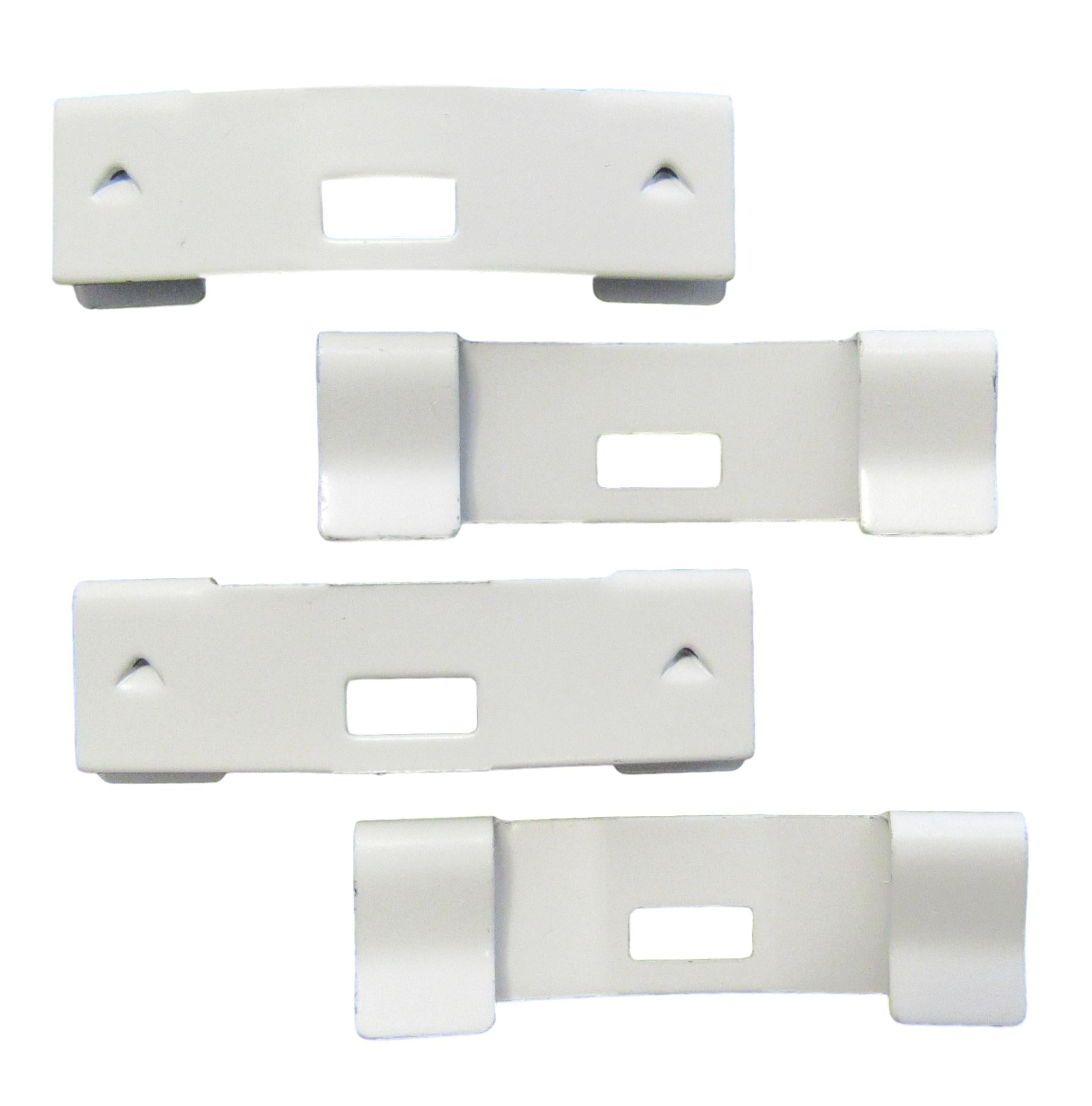 10 Pack VERTICAL BLIND Vane Saver OFF-WHITE Ivory FLAT Metal REPAIR CLIPS New! 