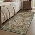 thumbnail image 6 of FEELHOME 2'x6' Runner Rugs Washable Carpet Vintage Medallion Non Slip Soft Carpet Indoor Runner for Bedroom Hallway Kitchen Entryway Laundry Brown, 6 of 6