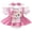 Pink, variant on BemeyourBBs Newborn Baby Girls Summer Clothes Infant Baby Girl Bear Outfits Short Sleeve Bear Embroidery Dot False Two-Piece Romper Bodysuit Playsuit with Headband